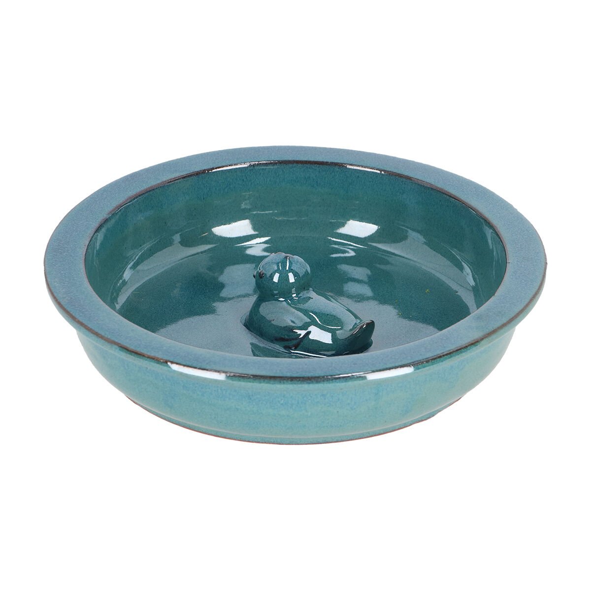 Eend Waterschaal - Rond - Tuinvogels - Blauw - 5.8x27x27 cm