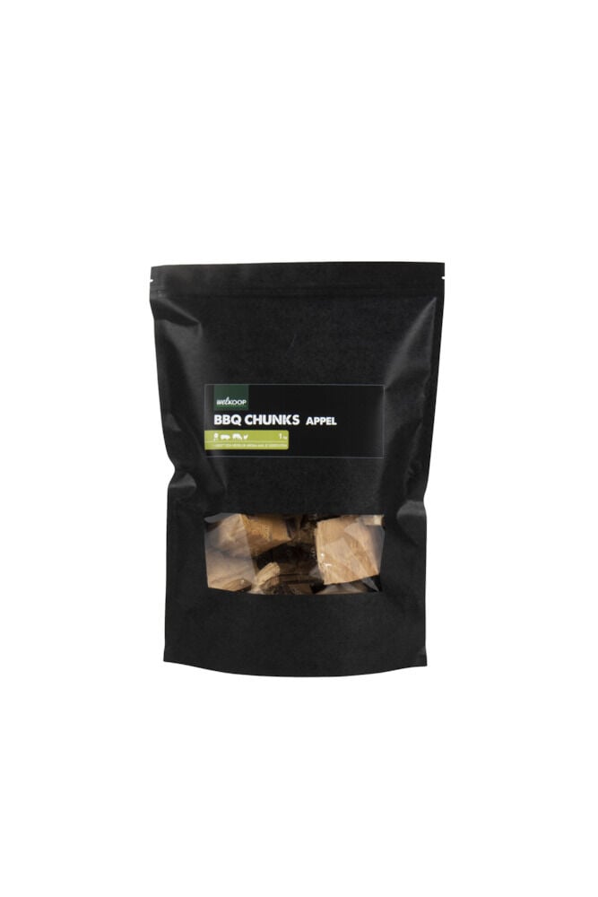 Welkoop Chunks Appel - Rookhout - 1 Kilogram - Bruin - Appel Welkoop Chunks Appel - Rookhout - 1 Kilogram - Bruin - Appel
