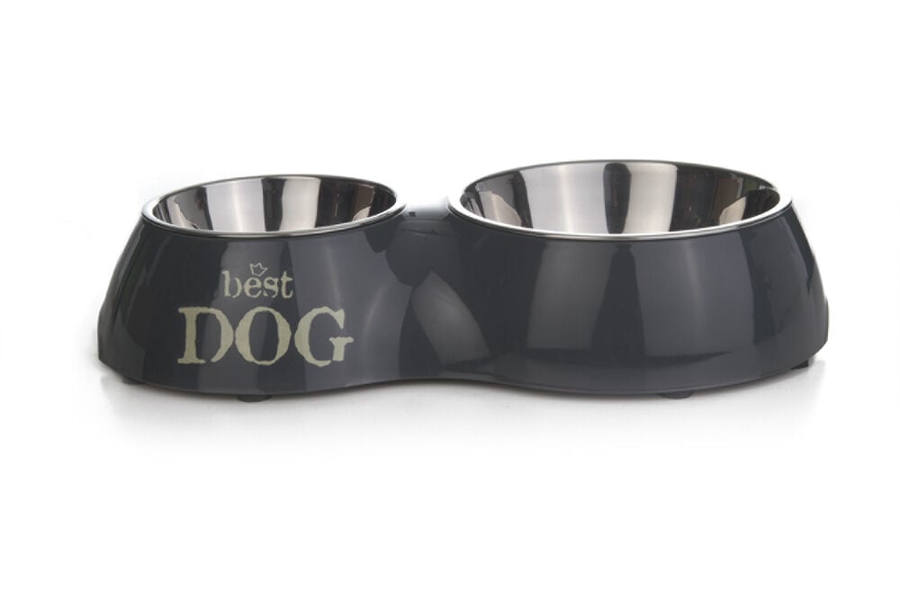 Beeztees Best Dog - Dinerset - Grijs - M Beeztees Best Dog - Dinerset - Grijs - M