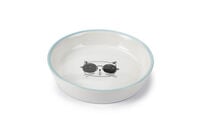 Beeztees Falko Keramiek - Voerbak - Wit Blauw - 16x16x3.5 cm