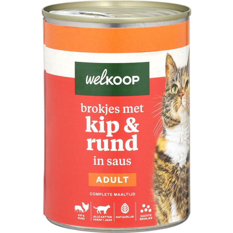 Welkoop Blik Brokjes in Saus - Kattenvoer