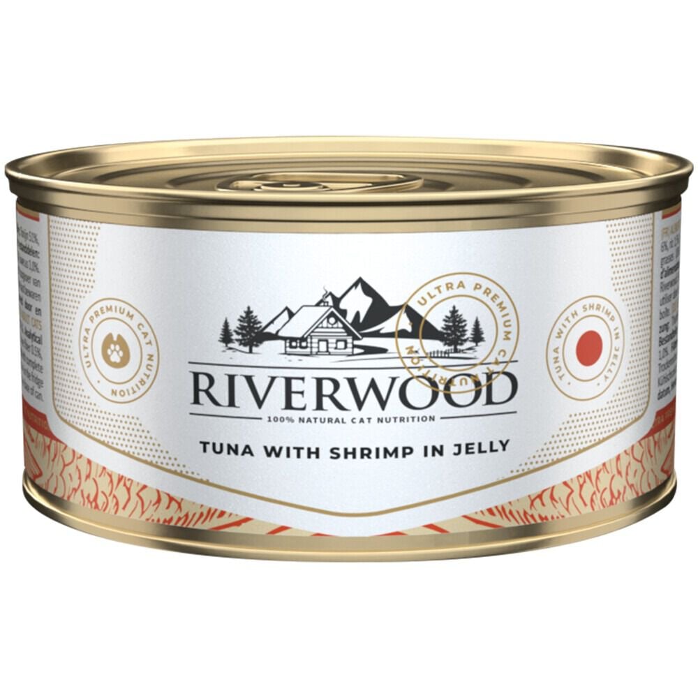 Riverwood - Kattenvoer - Garnaal - 85 Gram - Garnaal Riverwood - Kattenvoer - Garnaal - 85 Gram - Garnaal