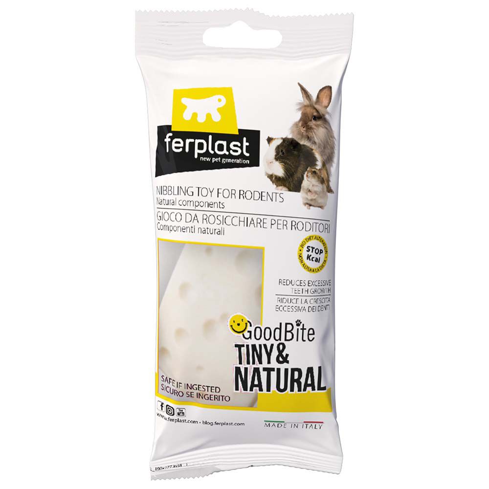 Ferplast Tiny & Natural Kaas - Knaagdierspeelgoed - Kaas Ferplast Tiny & Natural Kaas - Knaagdierspeelgoed - Kaas