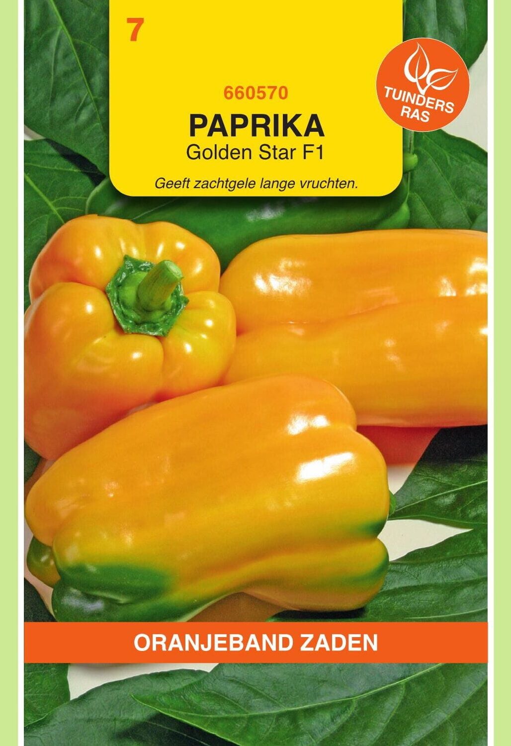 Oranjeband zaden Paprika Gemini Geel F1 - Groentezaden Oranjeband zaden Paprika Gemini Geel F1 - Groentezaden