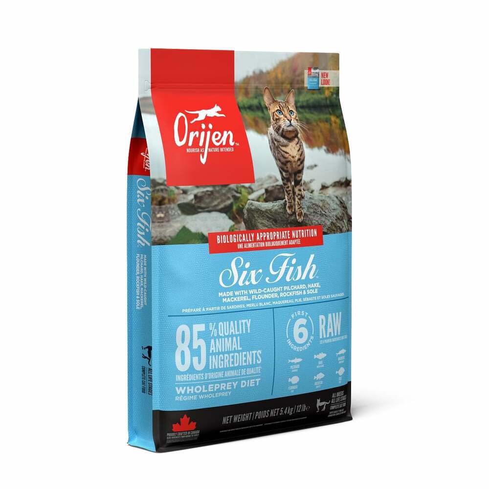 Orijen Whole Prey Six Fish Cat - Kattenvoer - 5.4 Kilogram - vis