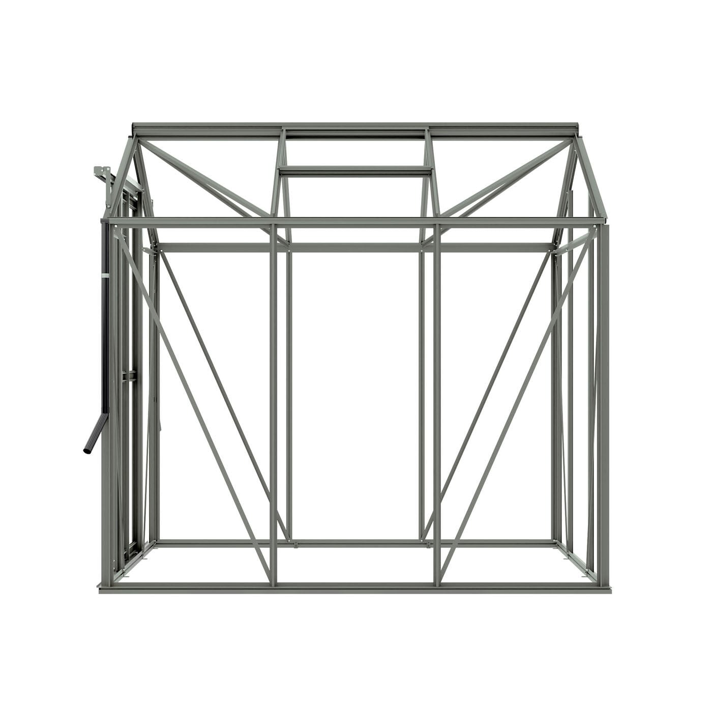 Royal Well Anne II Full Options - Tuinkas - Groengrijs - 211.2x149.8x220.1 cm - Veiligheidsglas