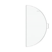 BonFeu Half - Grillrooster - Rond - Staal - 80 cm - Medium