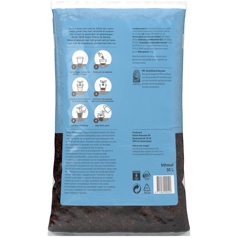 Pokon Waterproof - Potgrond - 30 Liter