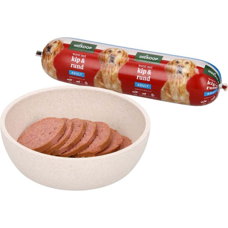 Welkoop Worst - Hondenvoer - 750 Gram - rund