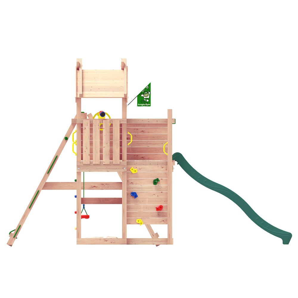 Jungle Gym Vinstra Douglas - Speeltoestel - Donker groen - Douglas hout