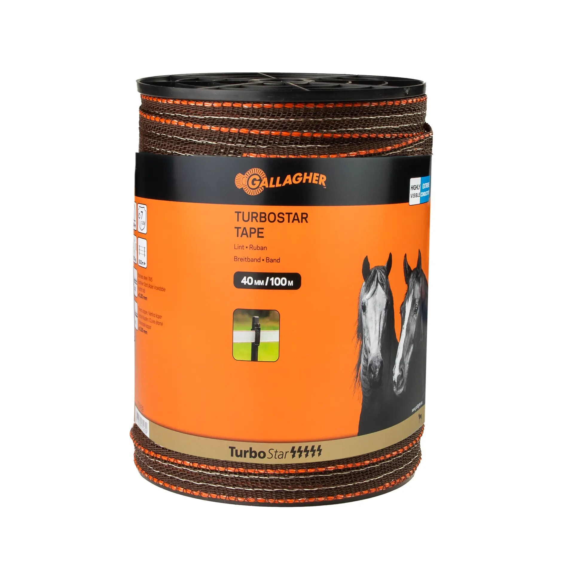 Gallagher Turbostar Lint - Geleiders - 22 cm - 100 Meter - Terra - 21 cm - 10000 cm Gallagher Turbostar Lint - Geleiders - 22 cm - 100 Meter - Terra - 21 cm - 10000 cm