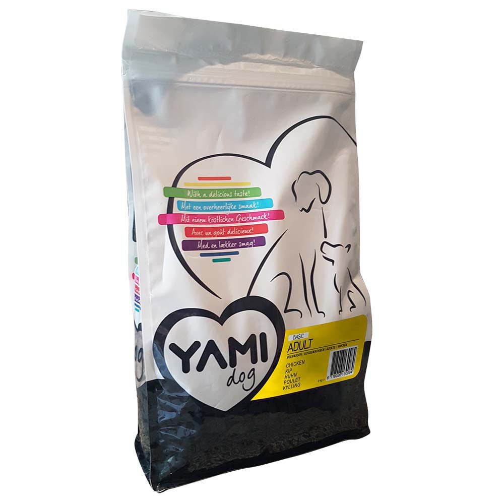 YamiPets Basic Adult - Hondenvoer - 12 Kilogram - kip YamiPets Basic Adult - Hondenvoer - 12 Kilogram - kip