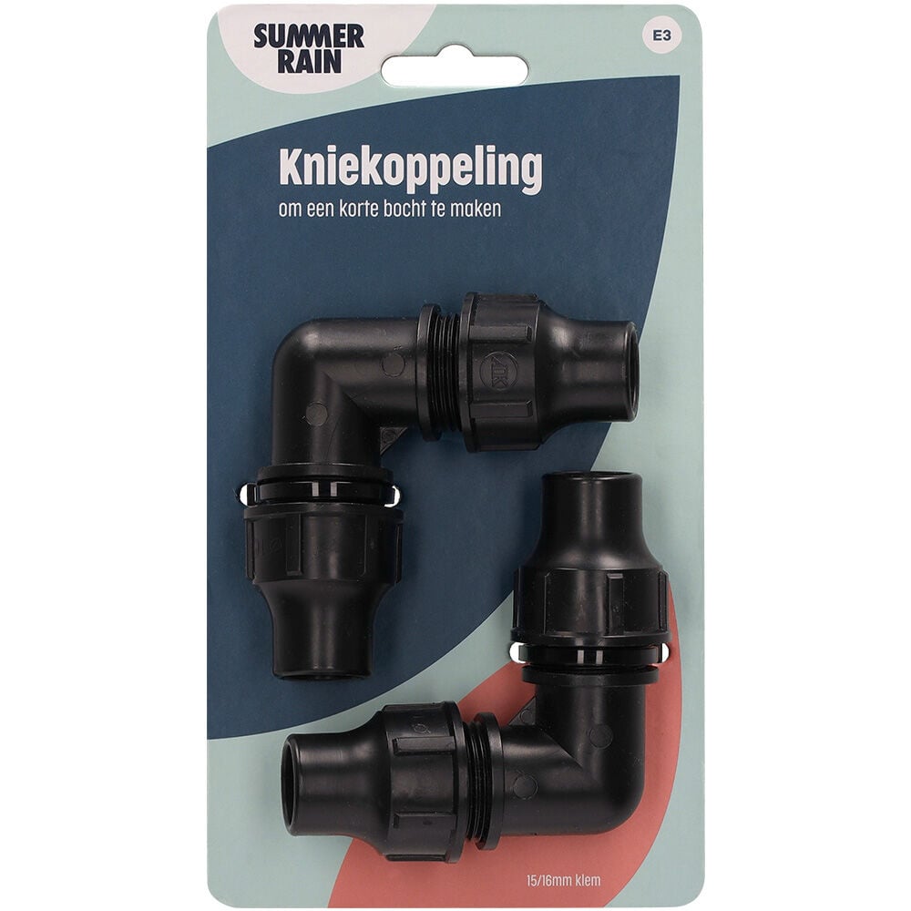 SummerRain Klemverbinding - Kniekoppeling - 16 mm SummerRain Klemverbinding - Kniekoppeling - 16 mm