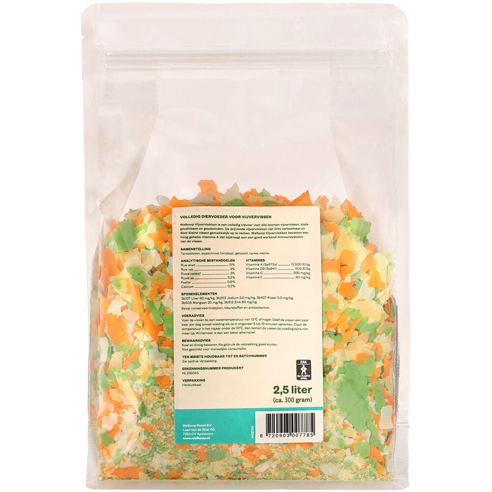 Welkoop Vijvervlokken - Vijvervissenvoer - 2.5 Liter