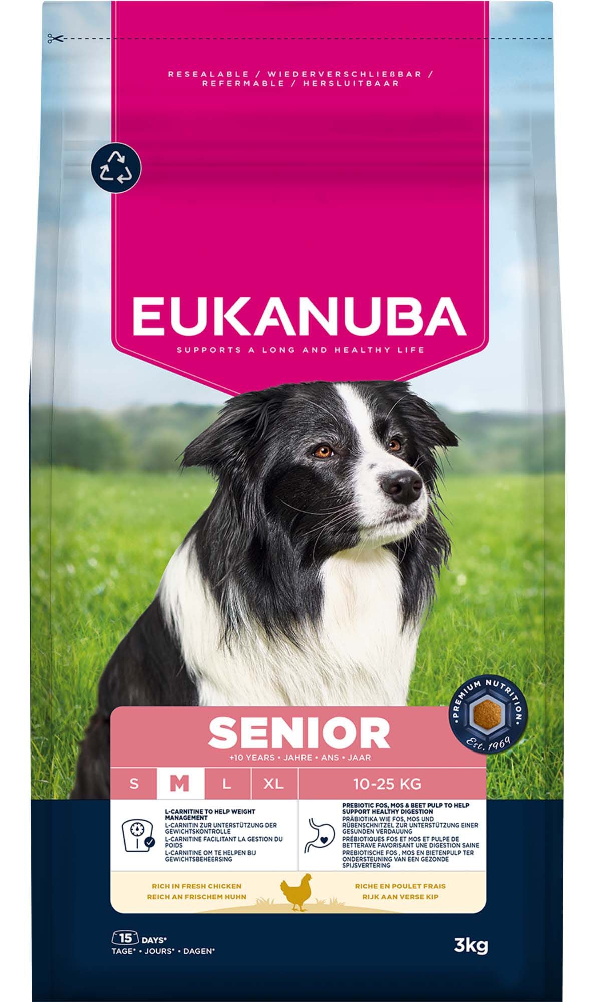 Eukanuba Senior Medium - Hondenvoer - 3 Kilogram - kip Eukanuba Senior Medium - Hondenvoer - 3 Kilogram - kip