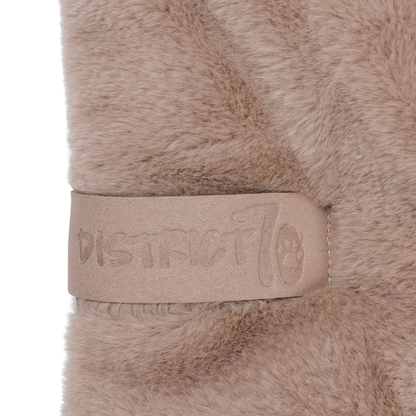 District 70 NUZZLE - Hondenmand - taupe - 17x75x75 cm - Groot