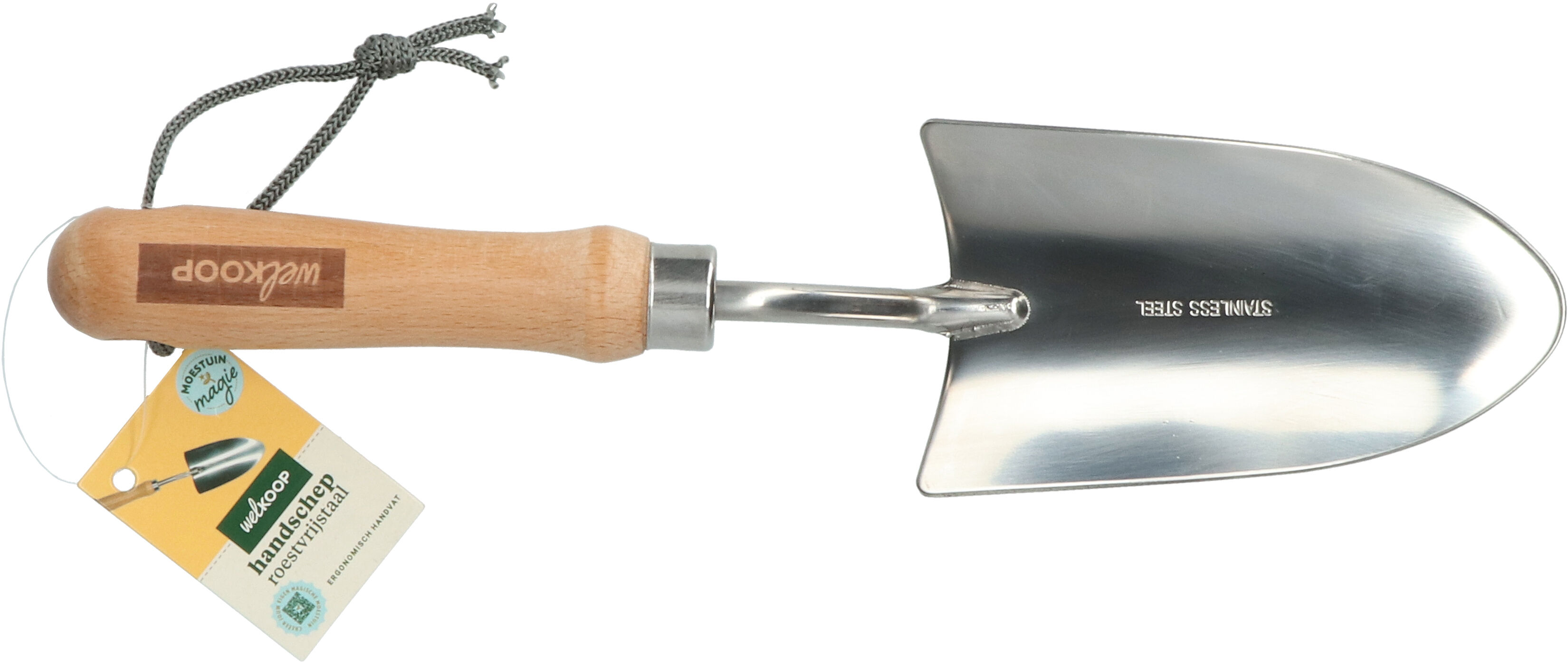 Welkoop Moestuin Magie - Handschep - Hout|Metaal - 35x12x3 cm