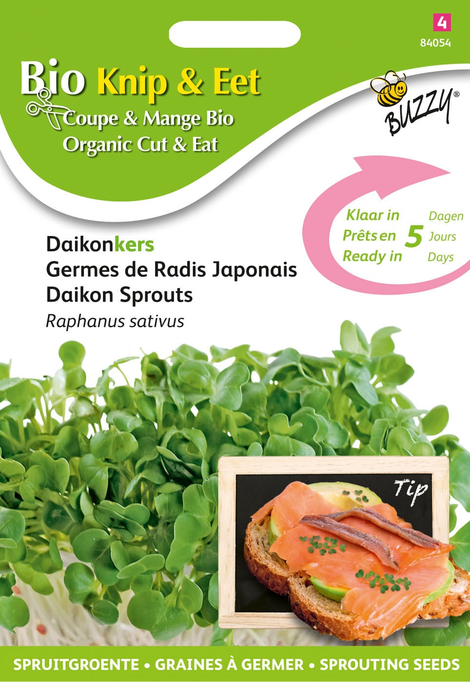 Buzzy® Organic Sprouting - Daikonkers Buzzy® Organic Sprouting - Daikonkers