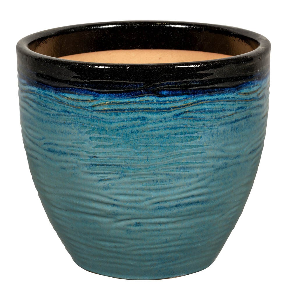 Passion for Pottery Corsica 28BG - Bloempot - Blauw / grijs - 38 cm Passion for Pottery Corsica 28BG - Bloempot - Blauw / grijs - 38 cm