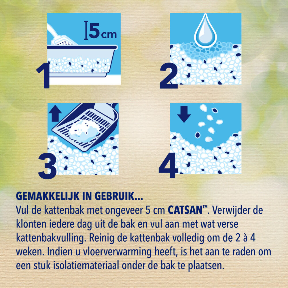 Catsan Natural - Kattenbakvulling - Fijn - 8 Liter