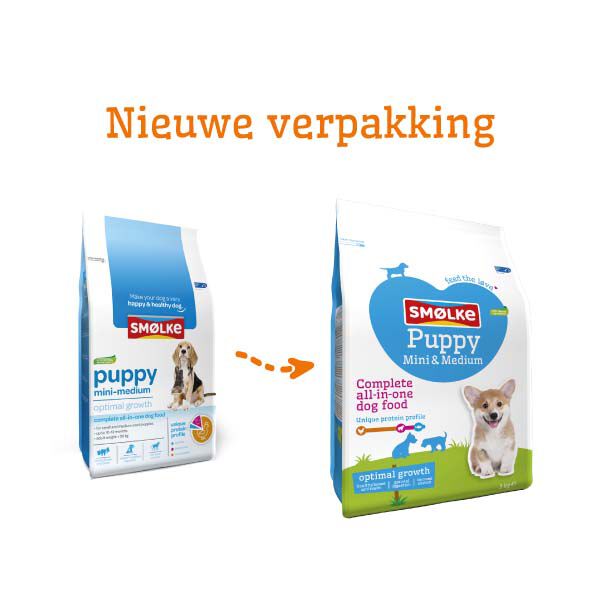 Smölke Puppy Mini-Medium - Hondenvoer - 3 Kilogram - kip, lam, vis