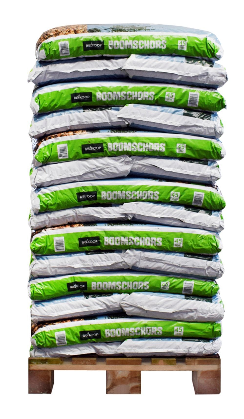 Welkoop Boomschors 45L Pallet - 42 Stuks Welkoop Boomschors 45L Pallet - 42 Stuks
