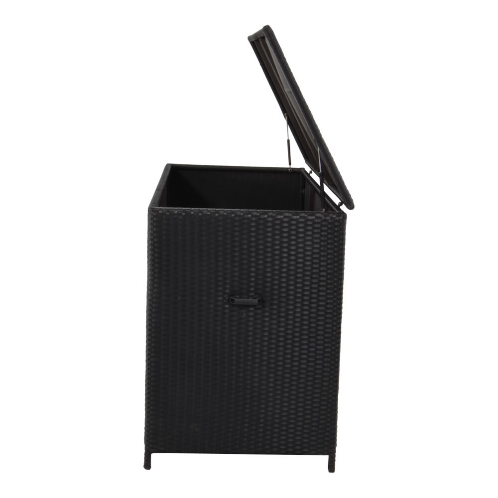 Lesli Living Black - Kussen Opbergbox - Zwart - 1x165x67 cm