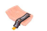 FENTO Home 150 - Elastiek tbv kniebeschermers - Zwart/Oranje - 1 maat