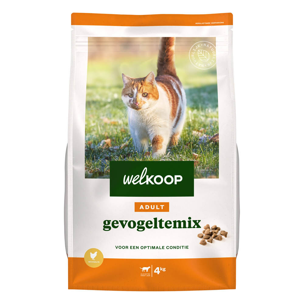 Welkoop Adult - Kattenvoer - 4 Kilogram - gevogelte Welkoop Adult - Kattenvoer - 4 Kilogram - gevogelte