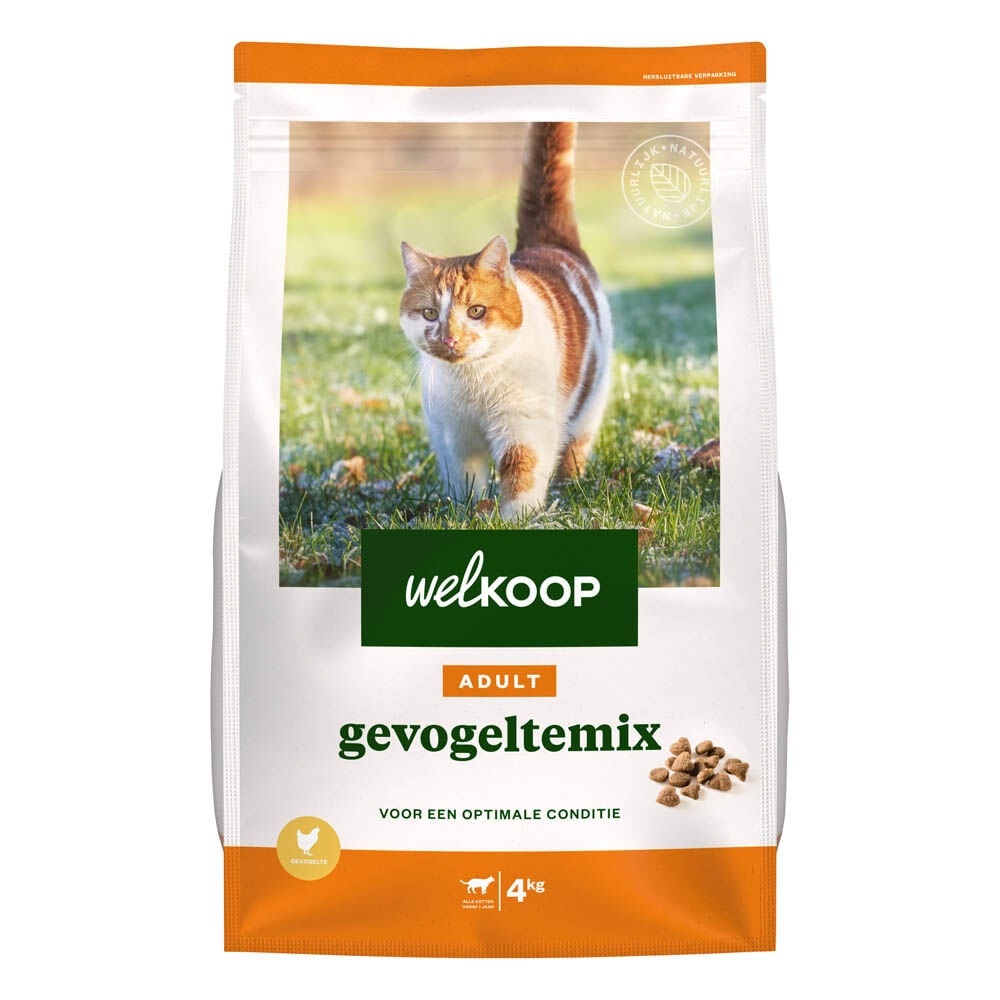 Welkoop Adult - Kattenvoer - 4 Kilogram - gevogelte Welkoop Adult - Kattenvoer - 4 Kilogram - gevogelte