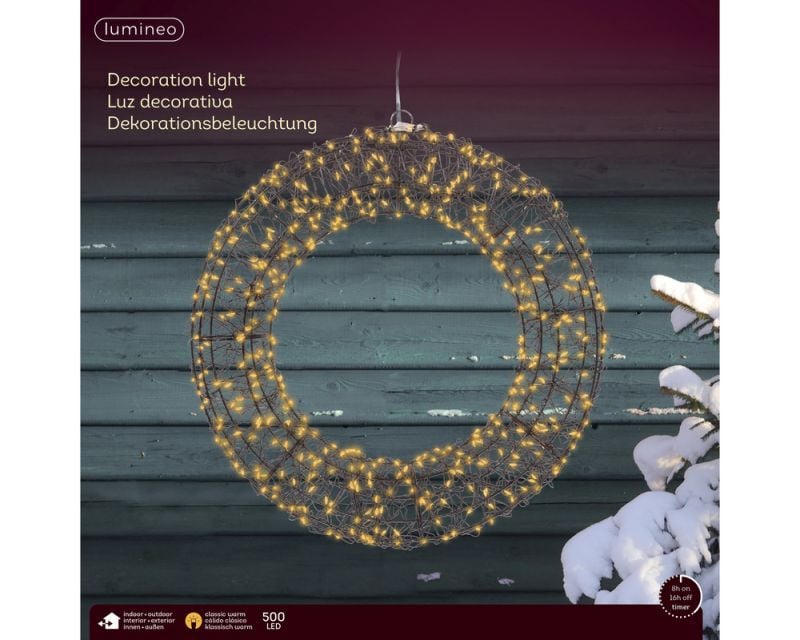 Lumineo LED krans - 500 - 38 cm