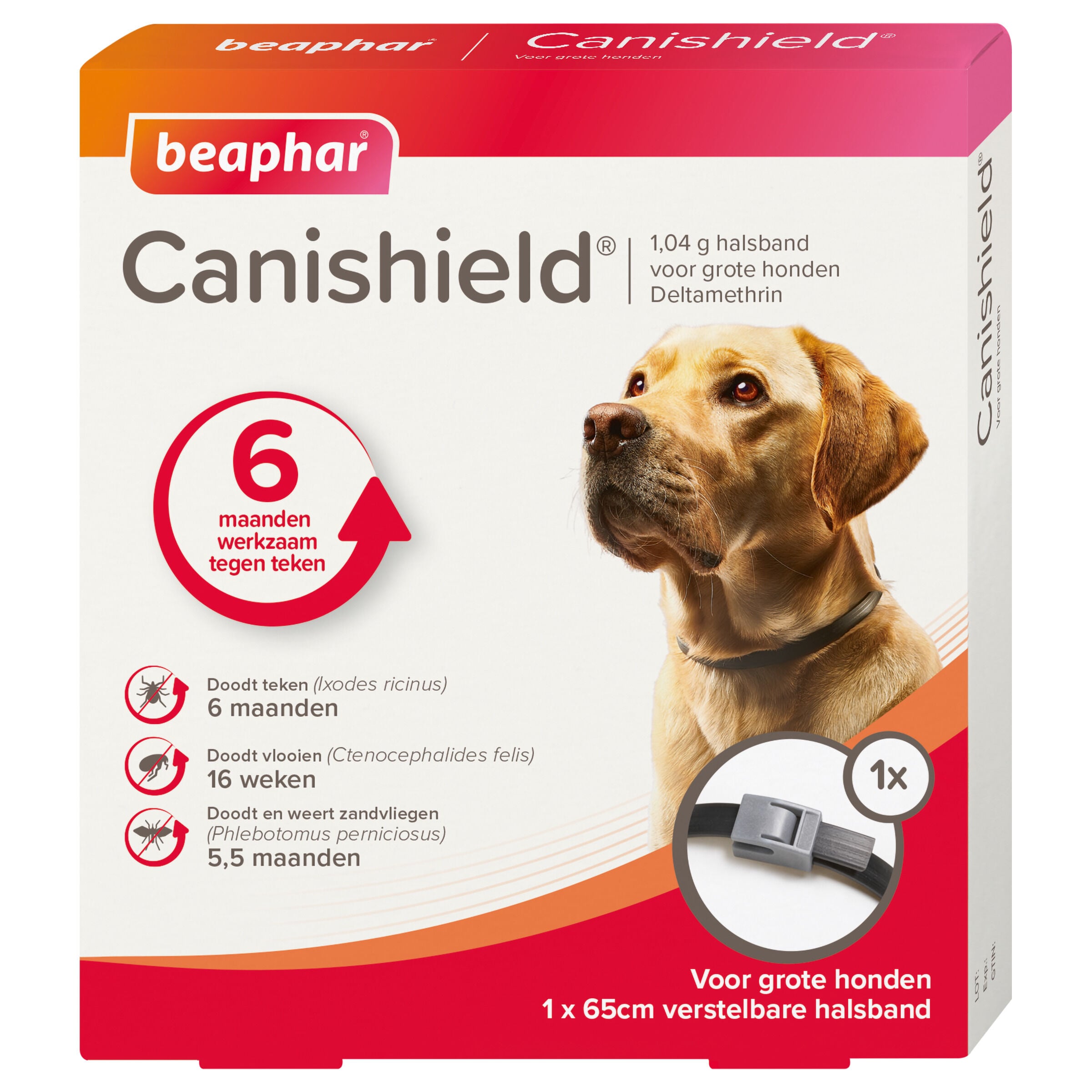 Beaphar Canishield - Anti Vlooien en Tekenband Hond - Groot - L Beaphar Canishield - Anti Vlooien en Tekenband Hond - Groot - L