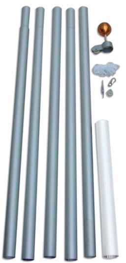 Fairybell 6 meter - Vlaggenmast