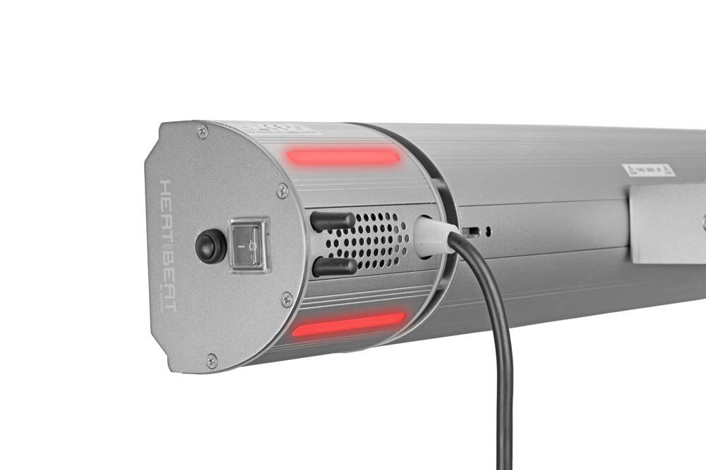 Eurom Heat and beat  - Hangende terrasverwarmer - Grijs - 2000 W