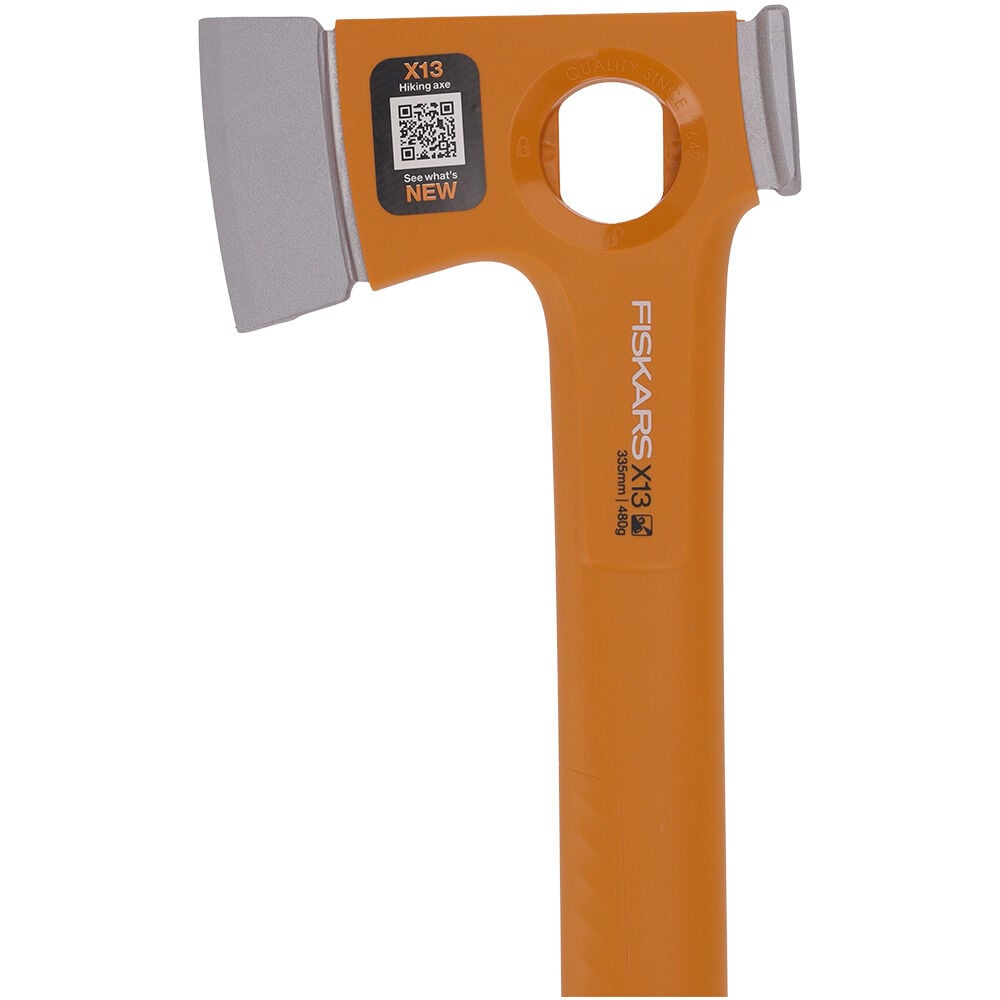 Fiskars X13 - Vrijetijdsbijl - Zwart, Oranje