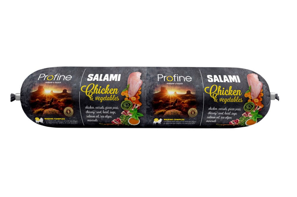 Profine Salami - Hondenvoer - 800 Gram - groente, kip Profine Salami - Hondenvoer - 800 Gram - groente, kip