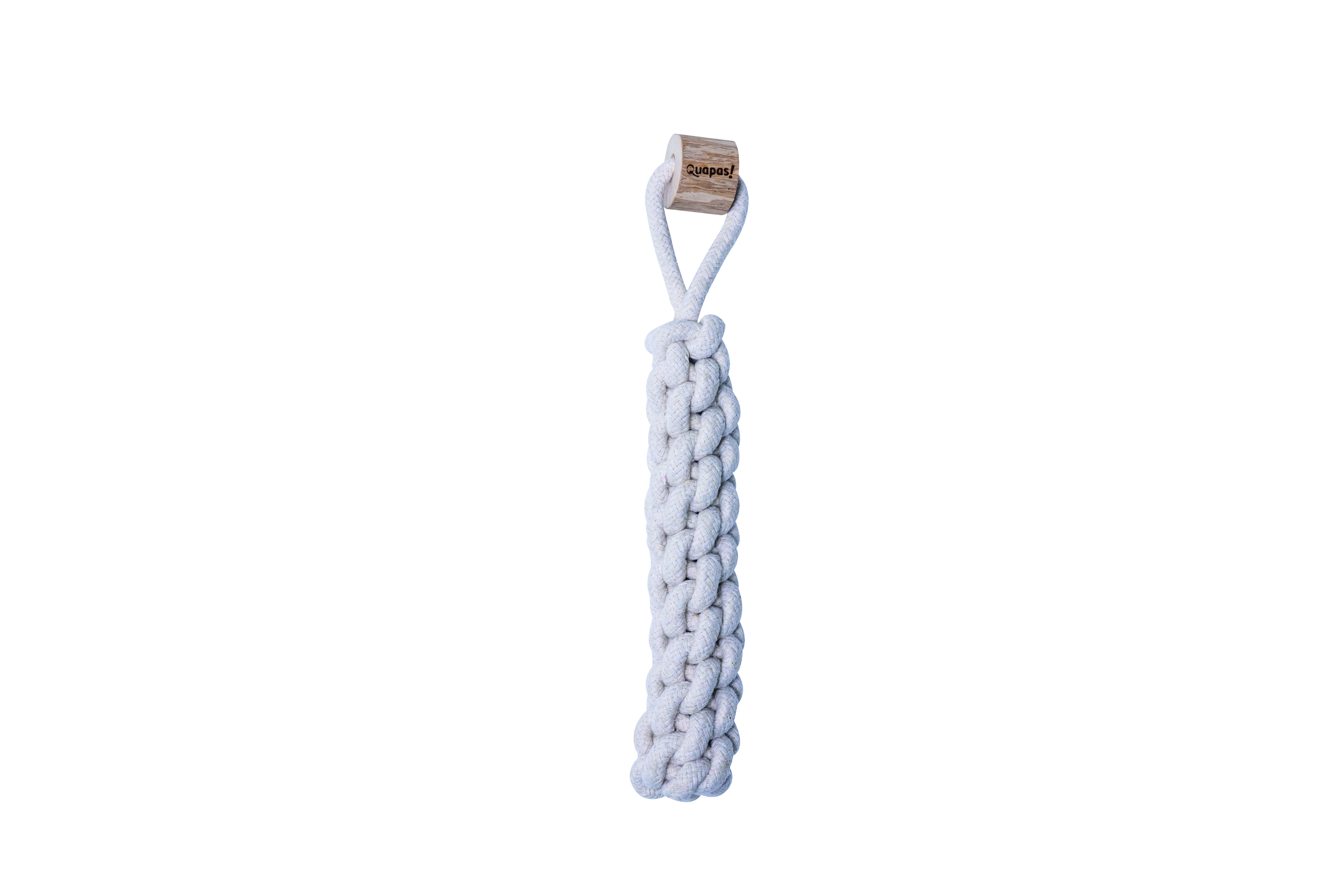 Quapas Koffiehout Dummy - Hondenspeelgoed  - bruin/wit - 38x5x5 cm - Large