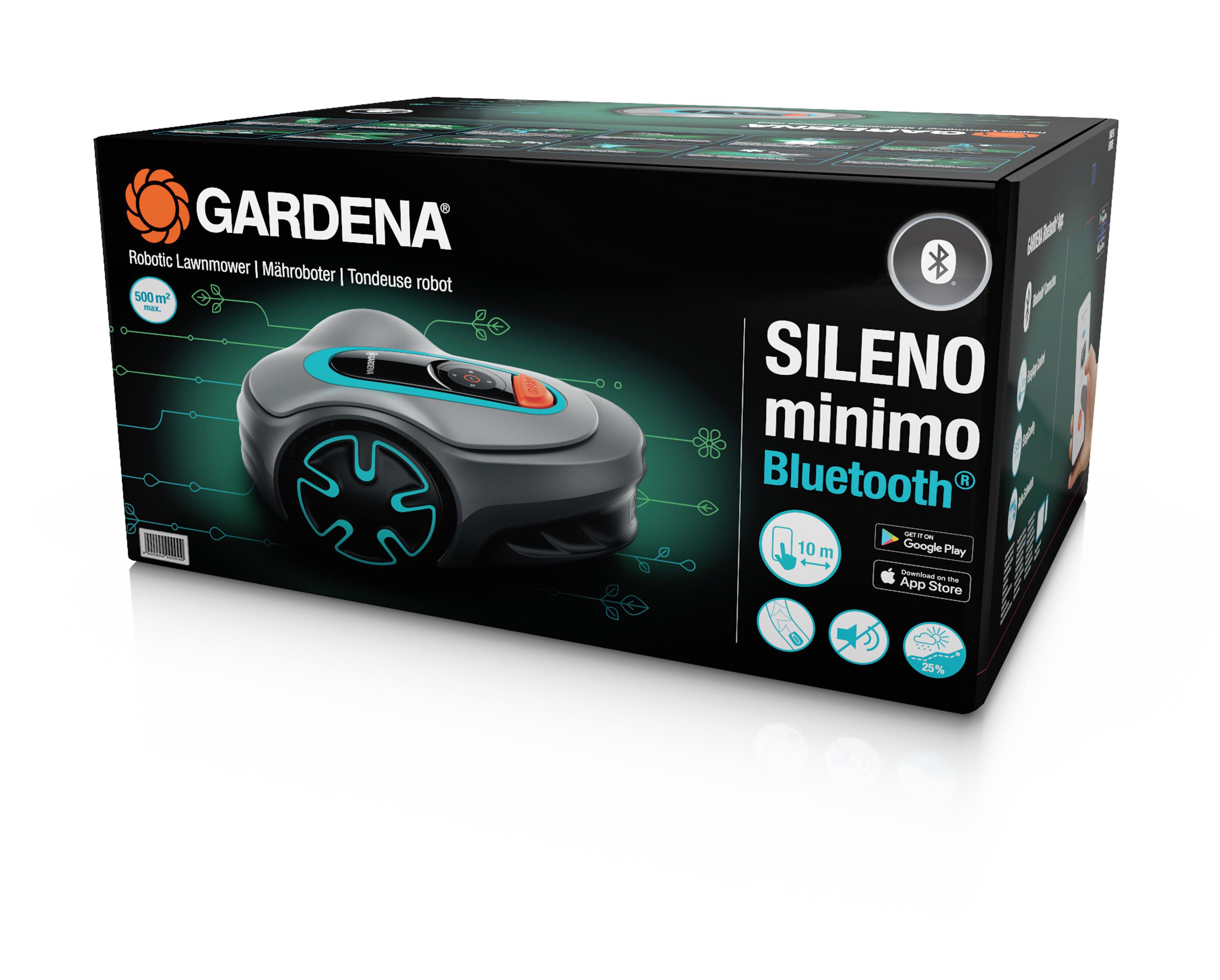 Gardena SILENO Minimo (incl. accu en lader) - Robotmaaier - 500 m2