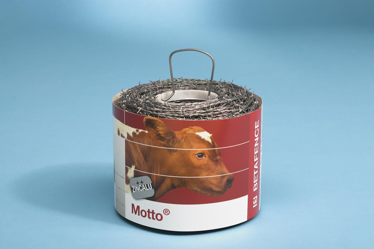 Betafence - Motto - Prikkeldraad - Verzinkt - 23x24x24 cm - 1000 cm