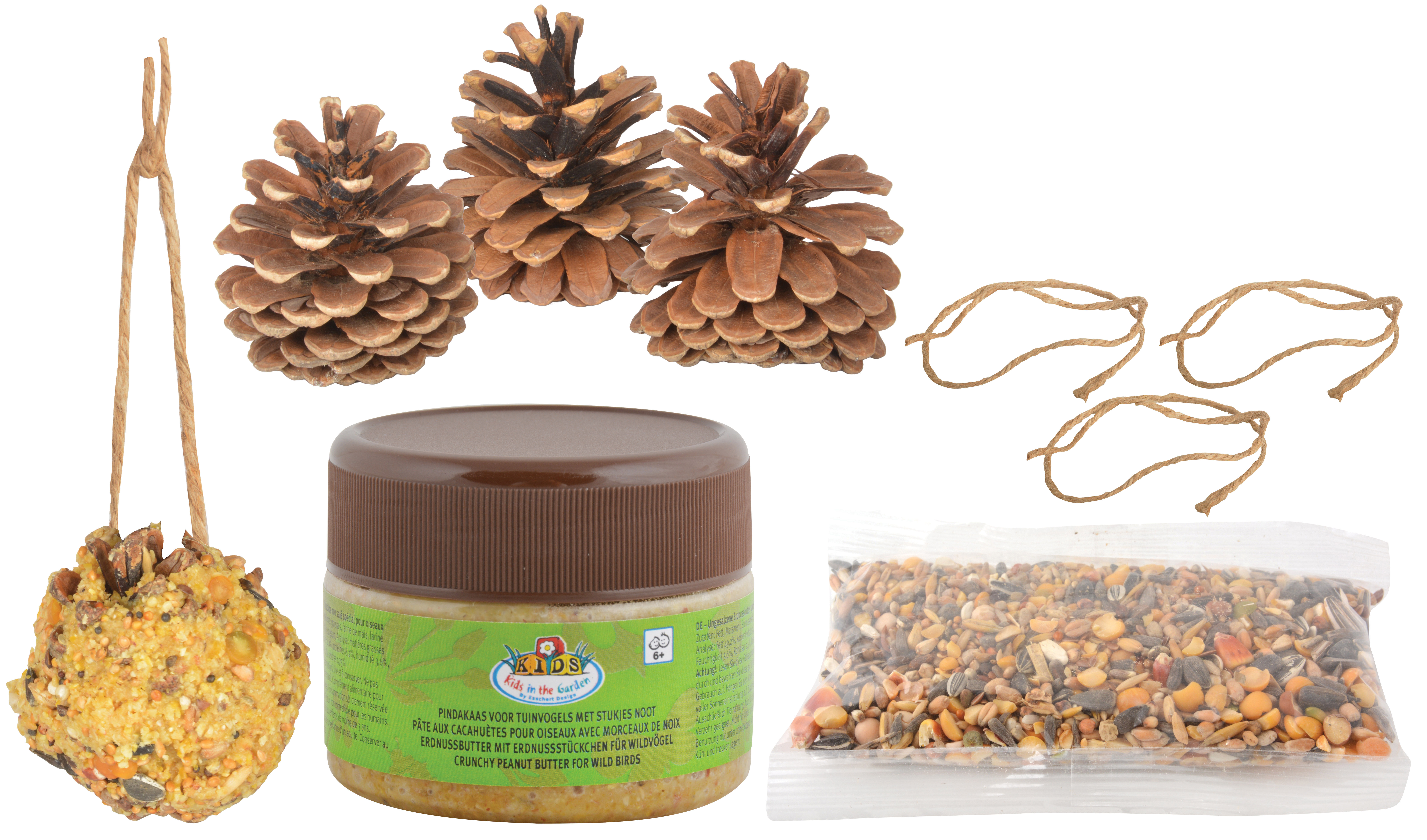 Esschert Design Doe-het-zelf Dennenappel -  Voederhanger