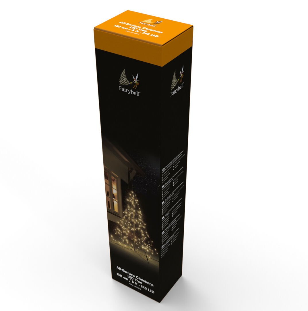 Fairybell - All Surface kerstboom - 240 - Warm wit - 150 cm