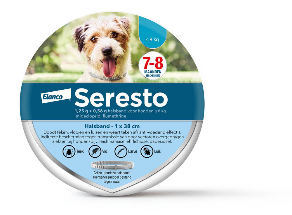 Seresto - Anti Teken- en vlooienband Hond - S/M Seresto - Anti Teken- en vlooienband Hond - S/M