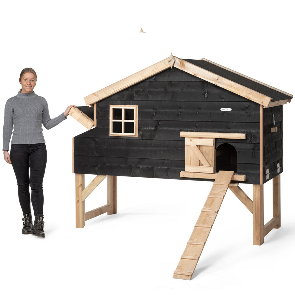 Voldux Jens XL - Kippenhok - Naturel/zwart