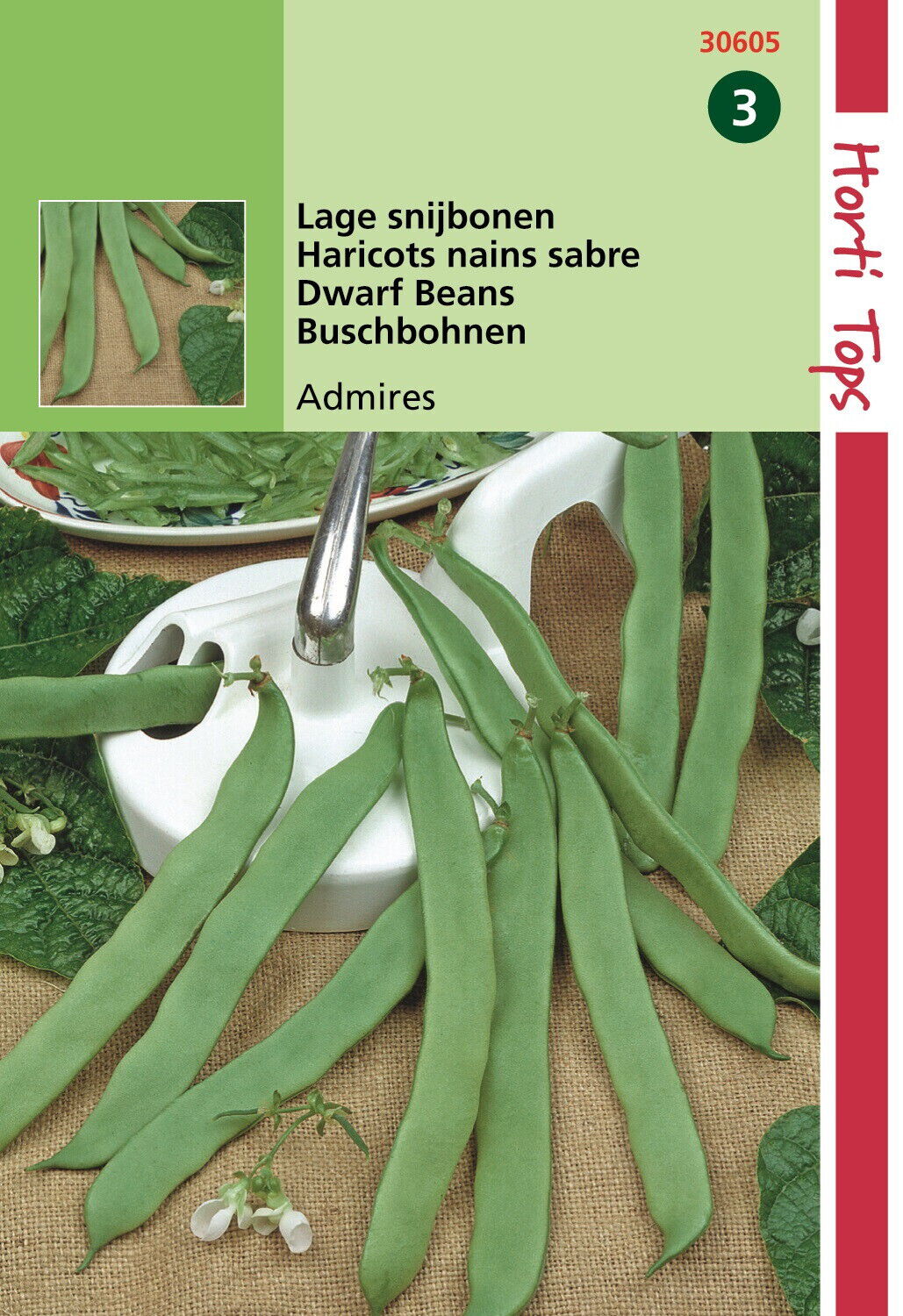 Hortitops Stamsnijboon Admires Phaseolus vulgaris - Groentezaden - 25 Gram