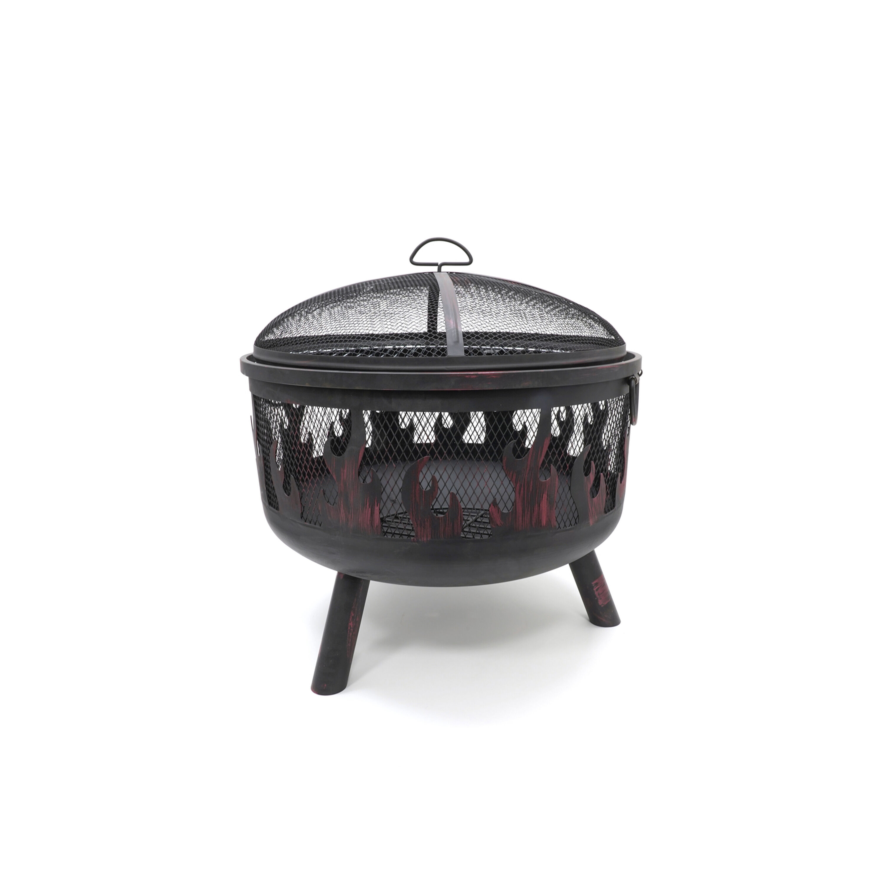 HEAT Hornset - Vuurkorf met rooster - Rond - Zwart - Staal - 60 cm