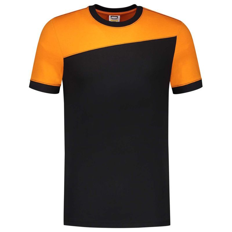 Tricorp Bicolor 102006 - T-shirt - Zwart/Oranje - 3XL Tricorp Bicolor 102006 - T-shirt - Zwart/Oranje - 3XL