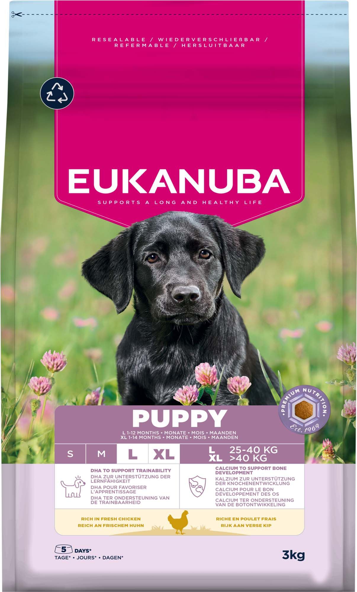 Eukanuba Puppy Large/Extra Large - Hondenvoer - 3 Kilogram - kip Eukanuba Puppy Large/Extra Large - Hondenvoer - 3 Kilogram - kip