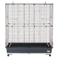 Ferplast Planeta met standaard - Vogelkooi - Zwart