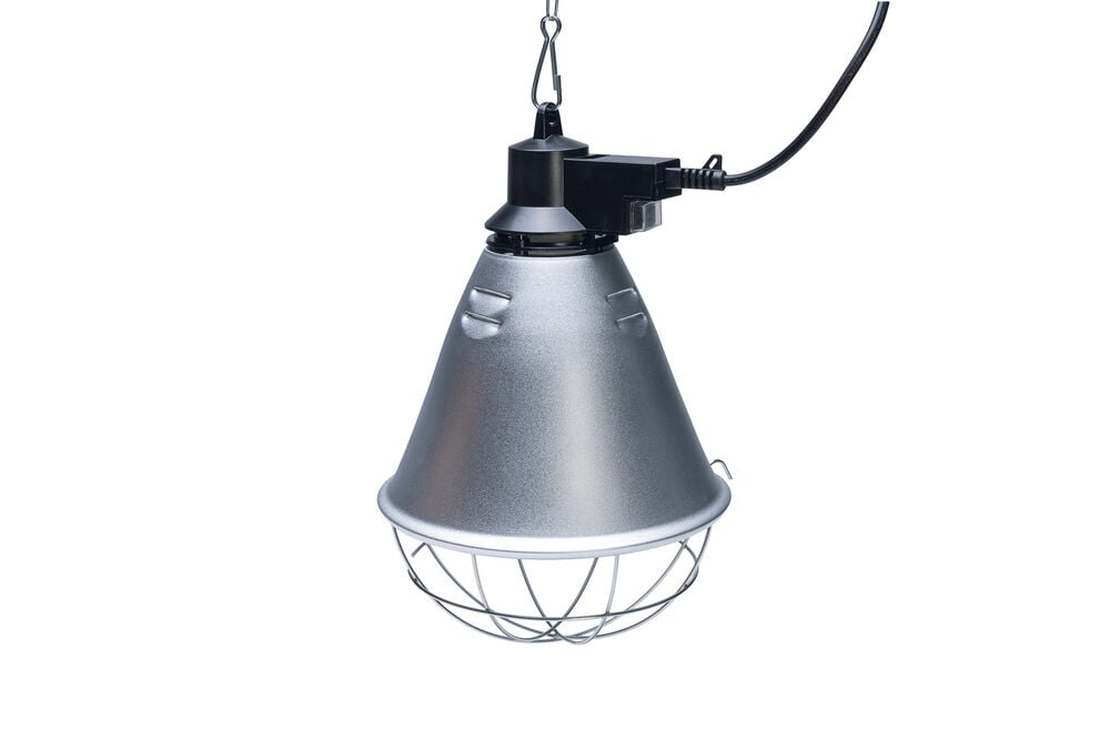 Olba - Armatuur inclusief kabel - Zilver - 32x21x21 cm