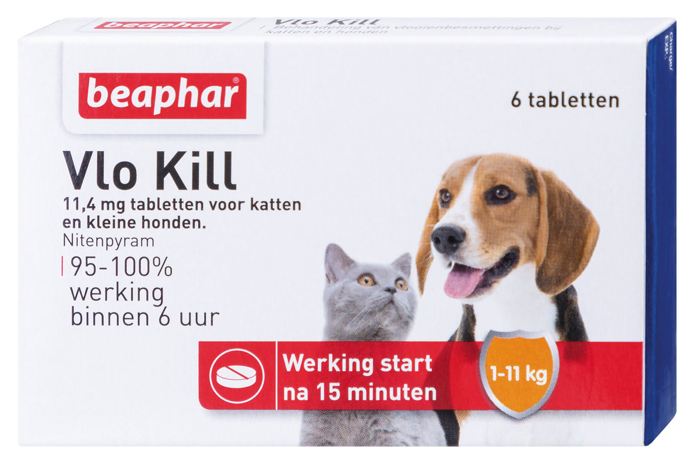 Beaphar Vlo Kill Hond en Kat tot 11kg - Vlooienmiddel - 6 Meter